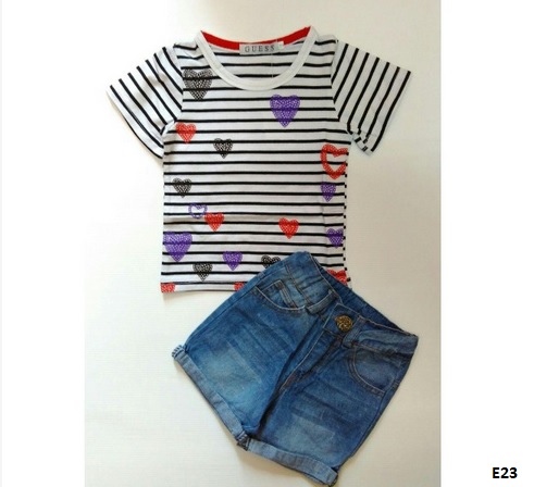 setelan jeans baju branded anak